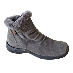 Bare Traps Loran Gray Faux Fur Lined Boots Size 6